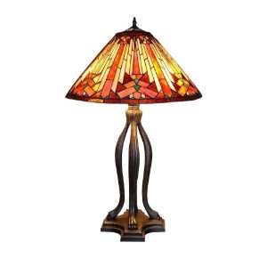  Mission Mesa Four Leg Tiffany Style Table Lamp: Home 