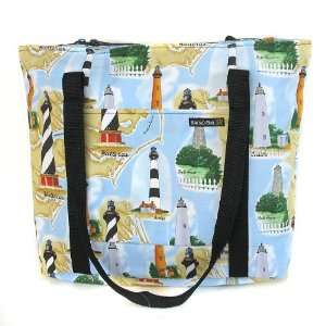  Outer Banks Lighthouses Lighthouse Tote Bag by Broad Bay 