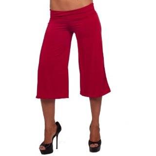 Stretch Gaucho Pants with Banded Waist from Hot Fash Shorts   SALEEN 