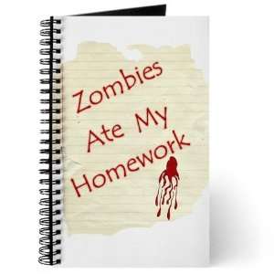  Zombies Ate My Homework Humor Journal by  Office 