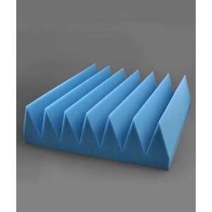  4 x 16 x 16 Acoustic Foam Blade Tile Blue Fabric Arts 