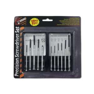 Precision screwdriver set with ten bits   Case of 24
