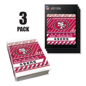  San Fransico 49ers Stretch Book Covers (3 Pack) Sports 
