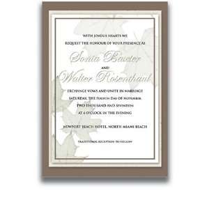   Wedding Invitations   Majestic Fall in Taupe