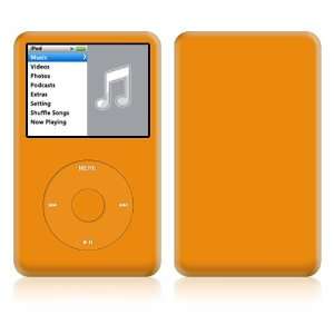   Apple iPod 6th Gen Classic Decal Skin   Simply Orange 