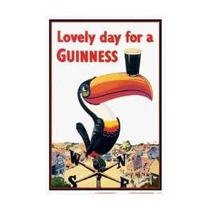 Rare Guinness   Toucan White Wood Mounted Poster Guiness PICTURE beer 