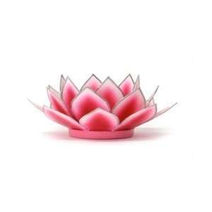 Handmade Lotus Capiz Shell Tea Light Holder  Dahlia Collection Pink 