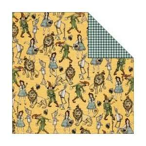  Graphic 45 The Magic Of Oz Double Sided Paper 12X12 Yellow Brick 