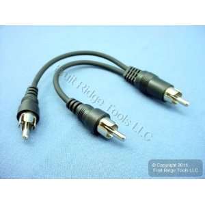   Leviton RCA Y Adapters Split Audio Speaker Cable C5407: Electronics