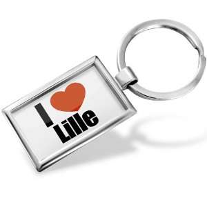 Keychain I Love Lille region: Nord, Nord Pas de Calais   Hand Made 