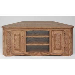  #897 Solid Wood TV Stand Country Oak Plasma LCD Corner TV 