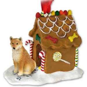  Shiba Inu Gingerbread House Christmas Ornament