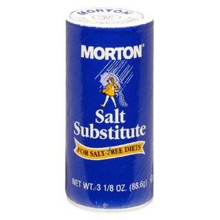 Morton Salt Substitute for Salt Free Diets, 3.125 Ounce Shakers (Pack 