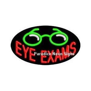  Flashing Eye Exams Neon Sign (Oval): Sports & Outdoors