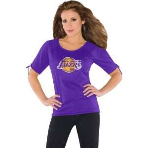  Los Angeles Lakers Womens Slit Shoulder Top from Touch by 