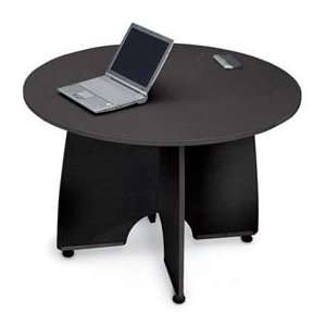  Conference Table 43 Round   Graphite & Black Office 