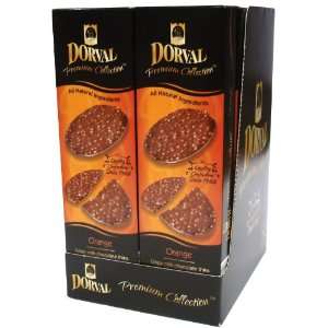 Dorval Premium Collection Crispy Milk Chocolate Thins with Orange, 2 