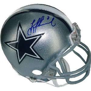  Troy Aikman Dallas Cowboys Autographed Mini Helmet: Sports 