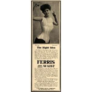  1906 Ad Ferris Brothers Company Good Sense Waist Corset 