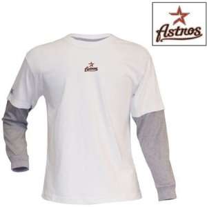 Houston Astros Youth Danger T shirt by Antigua Sport   White Extra 