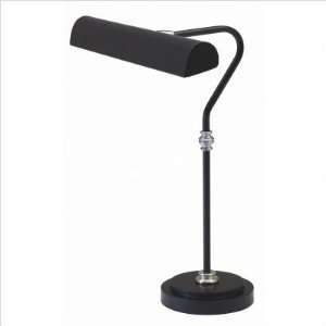   LED Piano/Desk Lamp Black with Satin Nickel Accents: Home Improvement