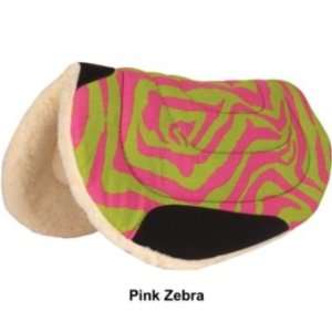    Mustang Fun Fashion Barrel Saddle Pad Pink Zebra