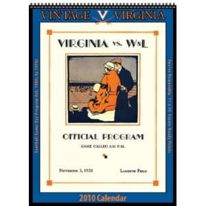  Virginia Cavaliers 2010 Vintage Football Program Calendar 