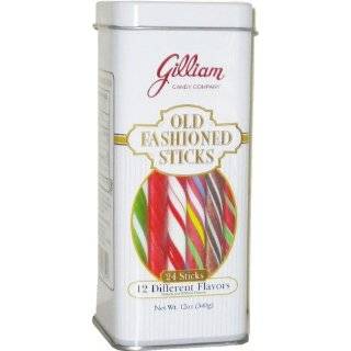 Gilliam Tutti Frutti Candy Sticks 80 Count Old Fashioned Candy Sticks 
