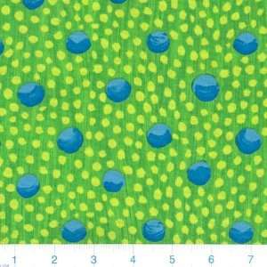 45 Wide Rhythm in Motion Dots & Circles Green/Lime Fabric By The 