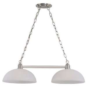   Chelsey Collection Brushed Nickel Finish Two Light Island/Billiard