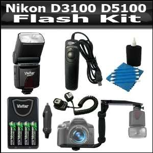  Flash Bundle Kit For Nikon D3200 D3100 D5100 D800 Includes 