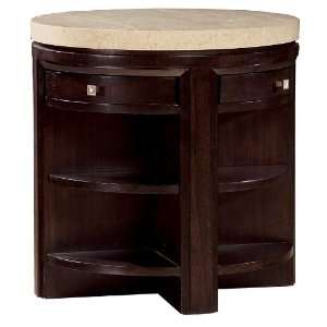  Ty Pennington Round End Table with Chocolate Finish by 
