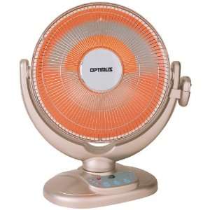    OPTIMUS H 4438 14 OSCILLATING DISH HEATER WITH REMOTE Electronics