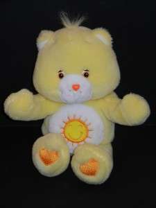 Care Bear Funshine Yellow Plush Hugging   Blowing Kisses   Talking 