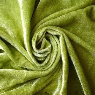    Wide Emerald Green Velvet Fabric By the Yard Arts, Crafts & Sewing