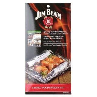Jim Beam JB0131 Barrel Wood Chip Foil Smoke Flavored Grill Bags for 