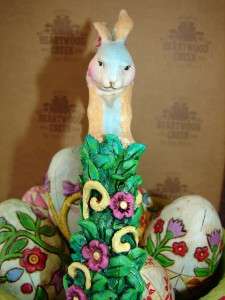   HEARTWOOD CREEK Jim Shore SPRINGTIME SURPRISES 2005 Easter BASKET Eggs