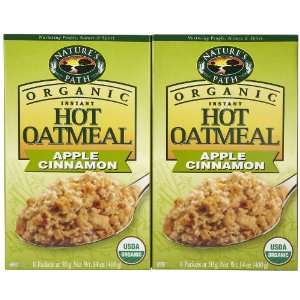 Natures Path Hot Cereal Pouch Apple Cinnamon, 14 oz, 2 pk  
