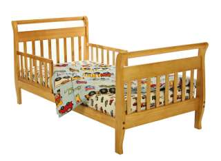 Dream On Me Sleigh Toddler Bed in Natural  