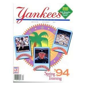   York Yankees Unsigned 94 Spring Training Program