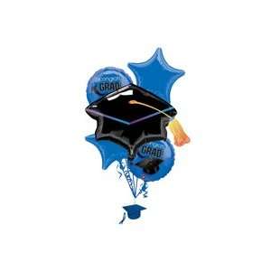  Blue Congrats Grad Balloon Bouquet: Toys & Games