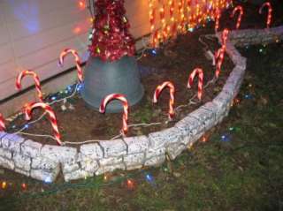 Big Lots Candy Cane Path Lights 8 ct. Outdoor Christmas Decoration 