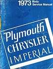 1973 Plymouth Chrysler Imperial Fury Baracuda Satellite Body Service 