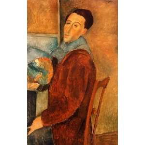  Oil Painting Self Portrait Amedeo Modigliani Hand 