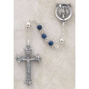   Catholic 4MM Semi Precious Rosary Beads Necklace Fine Jewelry: Jewelry