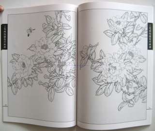 LINE CHINESE PAINTING BOOK GONGBI CAMELLIA FLOWER  