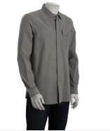 Marc by Marc Jacobs grey chambray button front shirt style# 316733301