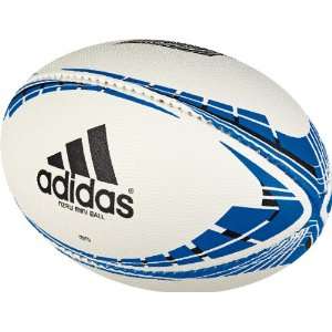  Adidas New Zealand Nzru Mini Rugby Ball (White, Prime Blue 