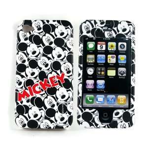   Case for iPhone 4, Mickey Black/White Cell Phones & Accessories