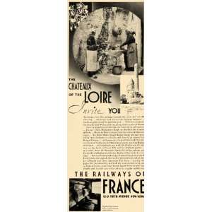   France Chateaux Loire Washer Women   Original Print Ad